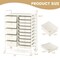 Costway 15 Drawer Rolling Storage Cart Tools Scrapbook Paper Office School Organizer Multicolored/Pink/Grey/Hot Pink/White/Black/Clear/Multicolor/Colorful/Mixed Pink